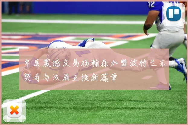 年度震撼交易杨瀚森加盟波特兰东契奇与浓眉互换新篇章
